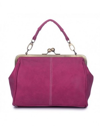 Women Leather Purse Retro Fashion Top Handle Handbag Crossbody Shoulder ...