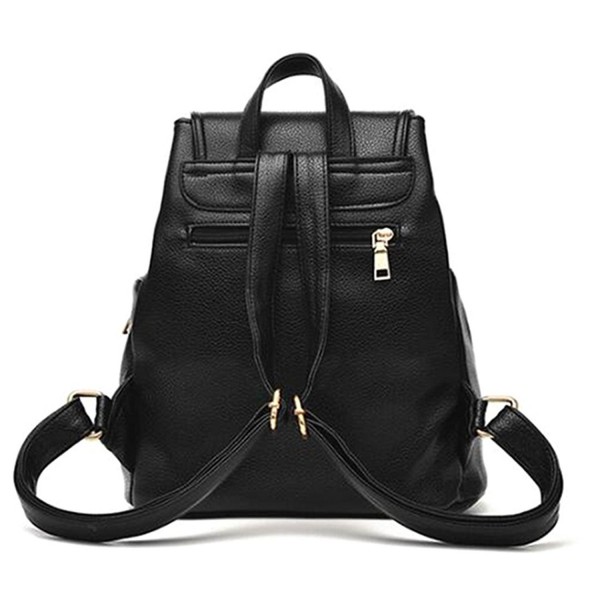 Fashion School Leather Backpack Shoulder Bag Backpack for Women & Girls ...