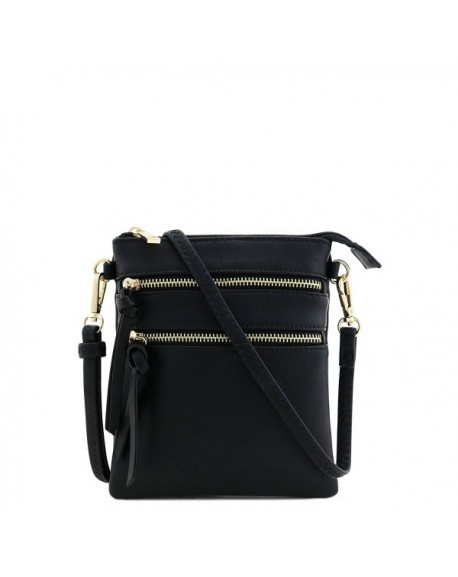 Functional Multi Pocket Crossbody Bag - Black - C512HG2FJUH