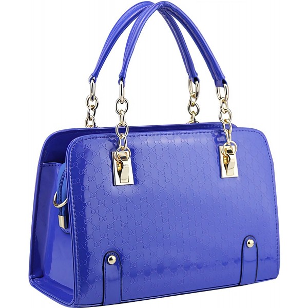 royal blue tote handbag