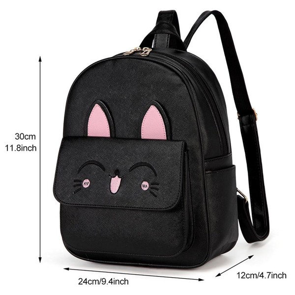 Women Cat Backpacks Set for Teens Girls School Bags Cartoon Small Purse ...