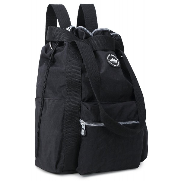 Water Repellent Convertible Multipurpose Backpack - Black - C818495MO7X