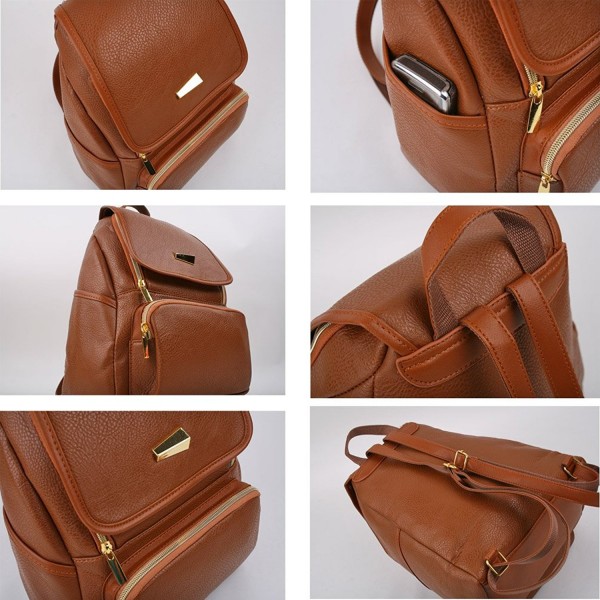 Women S Modern Design Deluxe Fashion Backpacks Camel CI1222A2KPT   Women S Modern Design Deluxe Fashion Backpacks Camel Ci1222a2kpt 