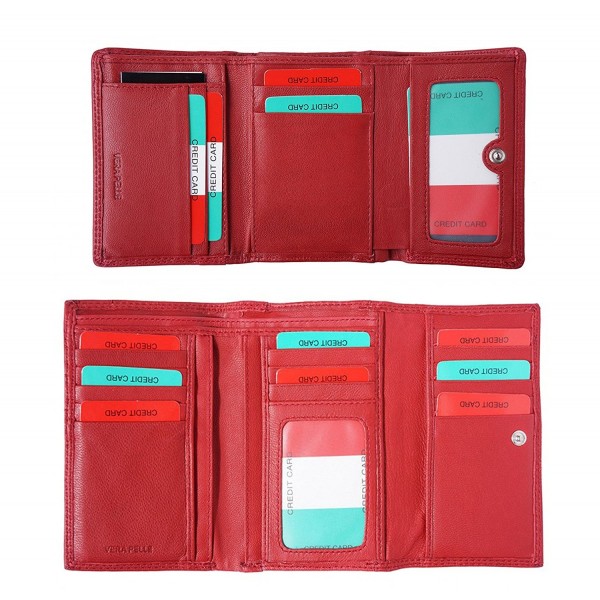 Genuine Leather Wallet With Cash & Coins Compartments Made in Italy ...