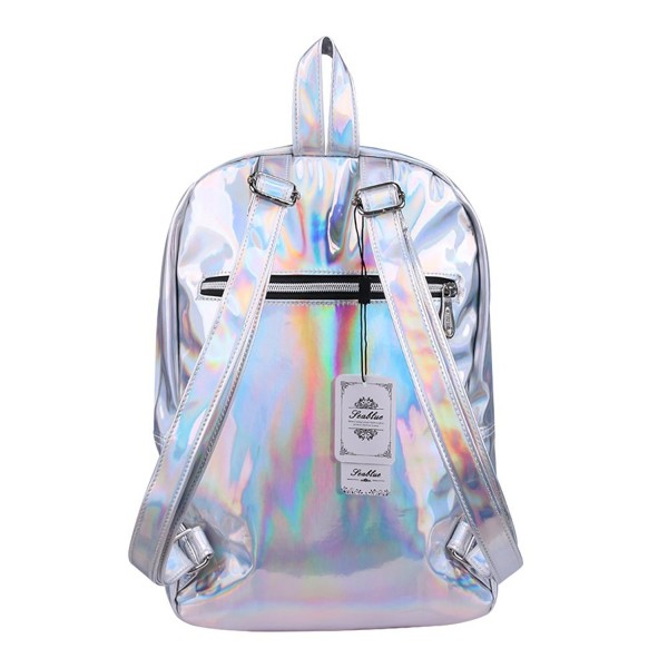 Women Hologram Backpacks Reflective Mirror Surface Backpack Girls ...