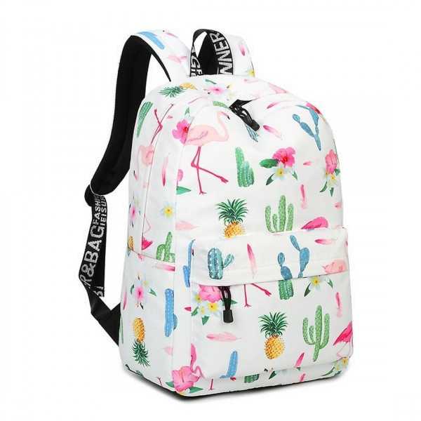 Waterproof Backpack Lightweight Flamingo - Flamingo - CL186TWWU20