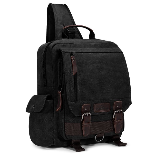 Canvas Sling Backpack One Strap Travel Sport Crossbody Bag Large ...