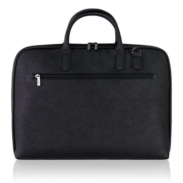 Shoulder Water resistant Notebook Ultrabook Briefcase - Black - C0183UY6C34