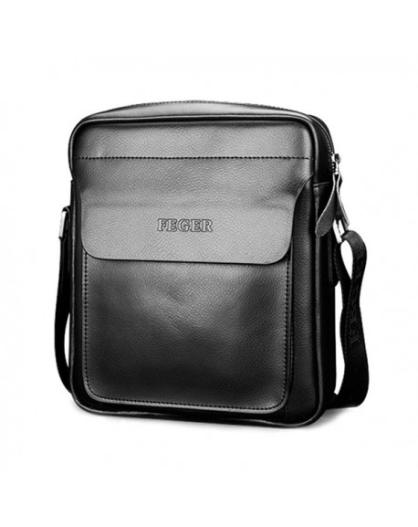 Men's Leather Shoulder Bags Travel Bag Messenger Bag Cross Body Bag for ...