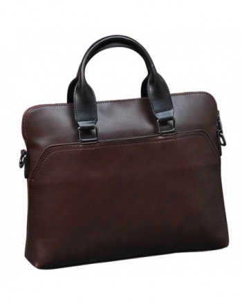 Mens Business Laptop Briefcase Men Bag PU Leather Messenger Bag For ...