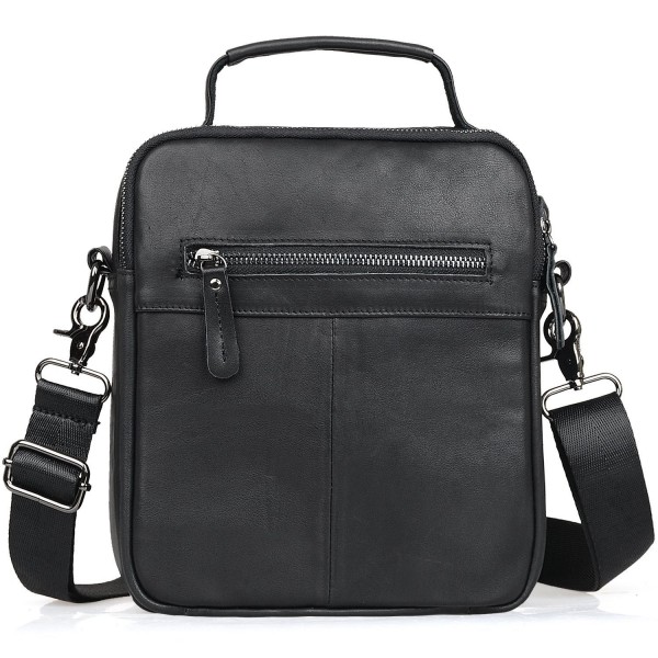Jack&Chris Men's Genuine Leather Messenger Crossbody Bag Sling Bag ...