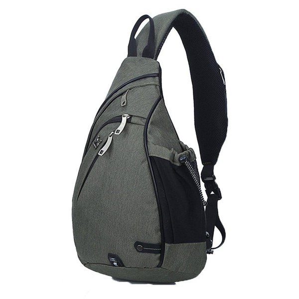 KARRESLY Shoulder Unbalance Triangle Armygreen