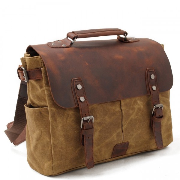 SUVOM Mens Canvas Messenger Bag 14