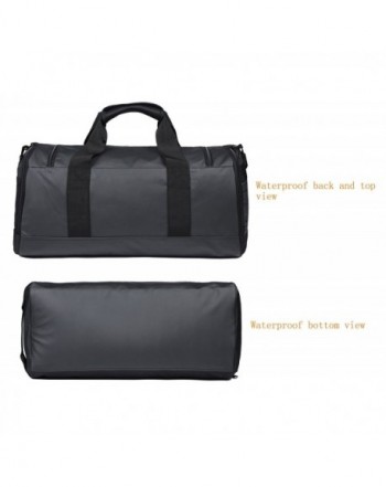 20 Inch Gym Bag with Shoe Compartment Men Duffel Bag Medium Black - 40L ...