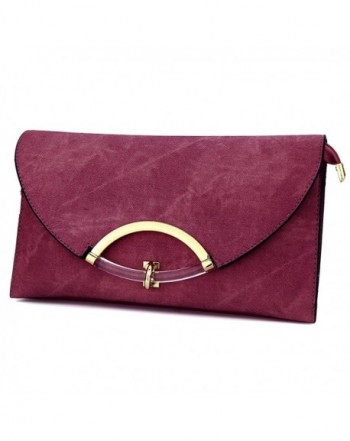 Women Leather Evening Clutch Bag Shoulder Handbag Messenger Envelope ...