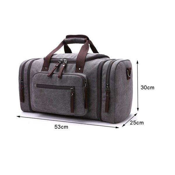 Canvas Duffle Bag Luggage Tote Bag Crossbody Bag Expandable Trip Bag ...
