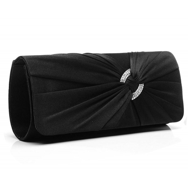 Jubileens Diamante Pleated Evening Handbag