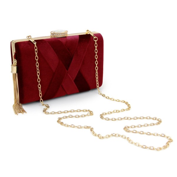 small red evening bag