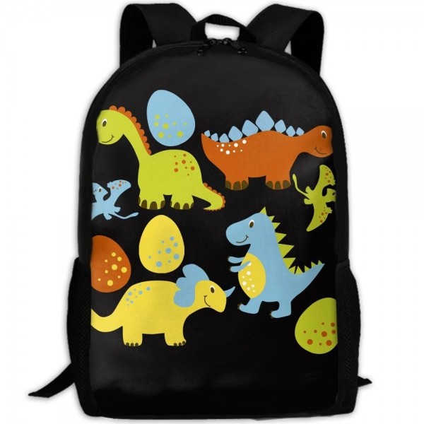 Four Cartoon Dinosaur Double Shoulder Backpacks For Adults Traveling ...