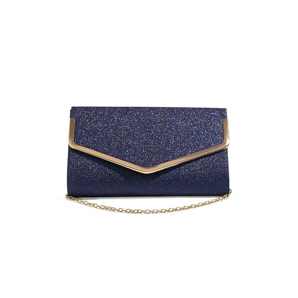 Women Envelope Clutch Purse Glitter Evening Bag Shimmer Handbag With ...
