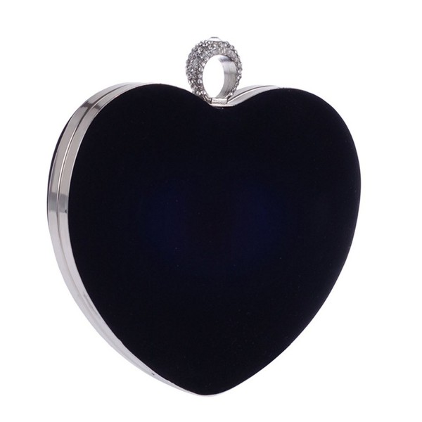 black heart clutch bag