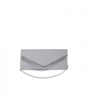 Envelope Metallic Glitter Evening Handbag
