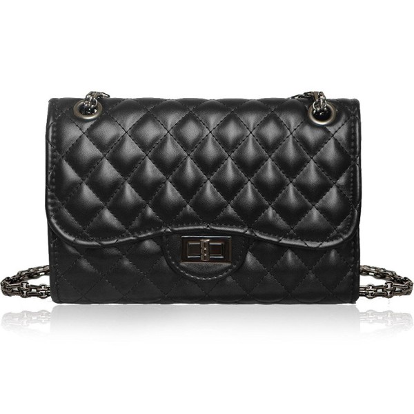 Classic Crossbody Shoulder Bag for Women Quilted Purse With Metal Chain ...