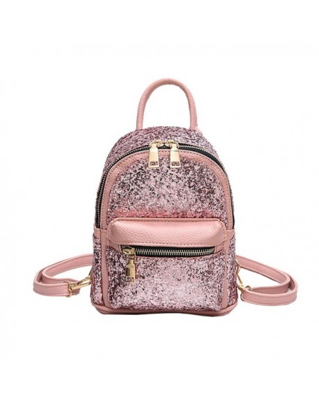 Girls Cute Sequin Mini Backpack Leather Purse Women Backpack Leather ...