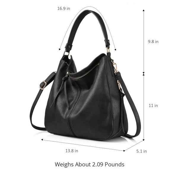 Handbags For Women Large Designer Ladies Hobo Bag Bucket Purse Faux Leather Black Cd1867wnqce 3276