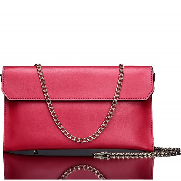 red evening handbag