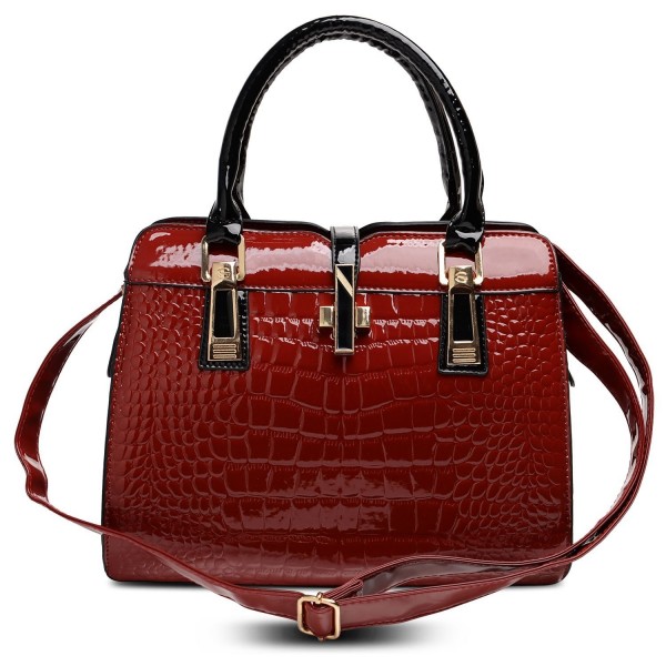 Women Fashion Leather Top Handle Satchel Handbag Crossbody Tote Bag ...